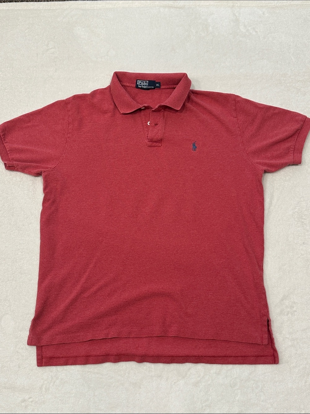 Polo by Ralph Lauren Men's Light Red Polo XL Shirt